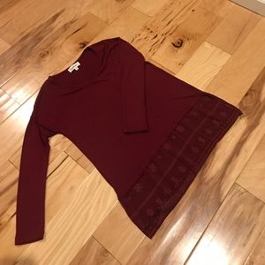 Maroon Tunic Blouse