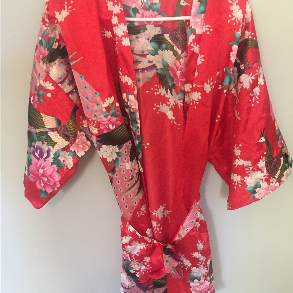 Red Kimono Robe