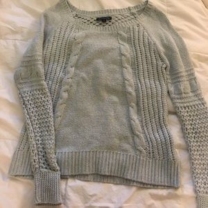 Baby blue woven sweater