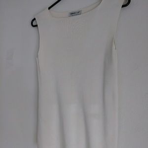 Coldwater Creek Sweater Knit Shell in White