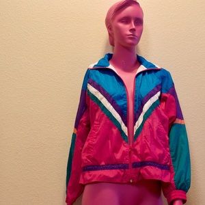 Vintage 90's Colorful Sport Windbreaker