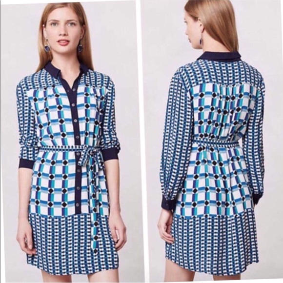 Anthropologie Dresses & Skirts - Maeve anthro tunic long sleeve button down dress