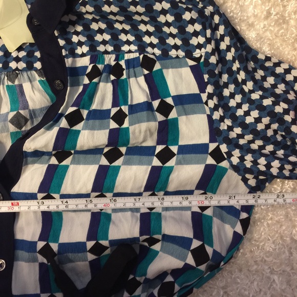 Maeve anthro tunic long sleeve button down dress - Picture 5 of 8