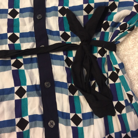 Maeve anthro tunic long sleeve button down dress - Picture 6 of 8