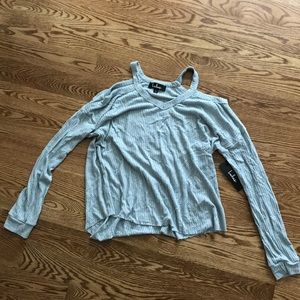 Lulus cold shoulder sweater