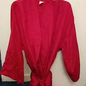Red short robe