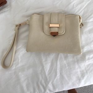 Beige Wristlet