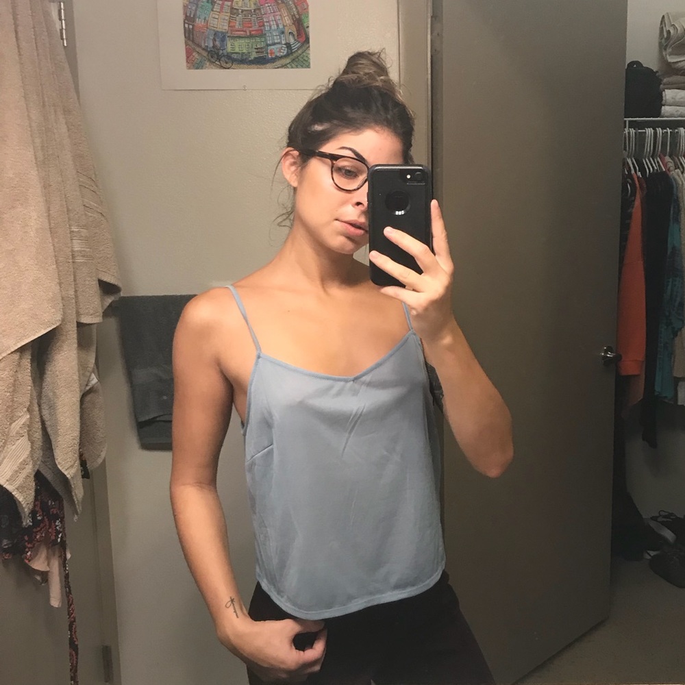 Light blue sheer Cami