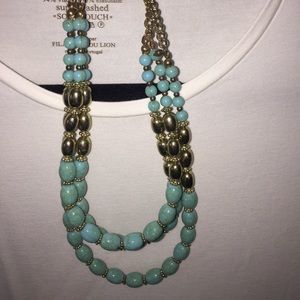 Teal necklace
