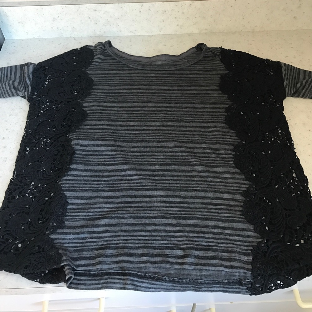 Free People striped flowy top