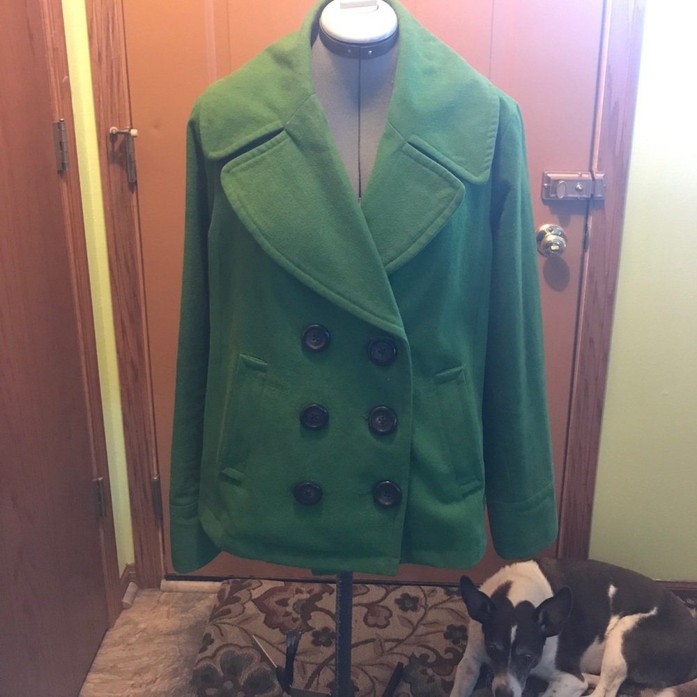EUC Wool Blend Double Breasted Pea Coat