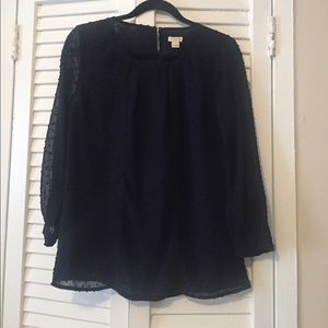 J crew Navy blue Blouse