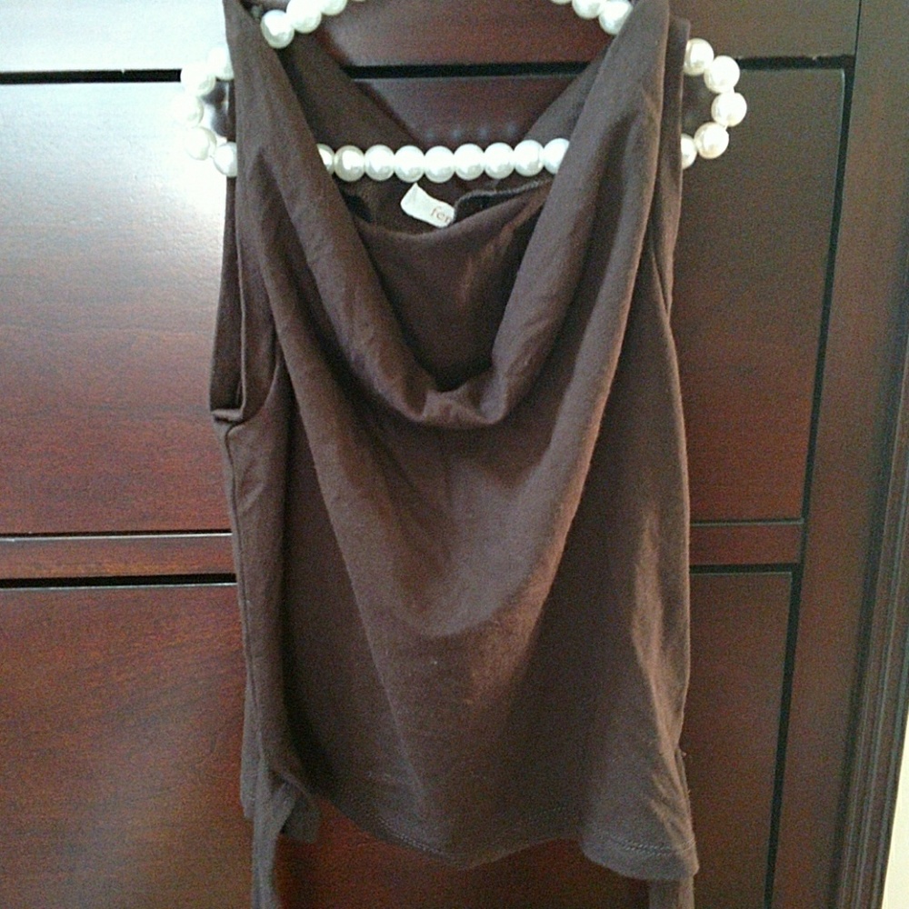 Brown dressy tank by Ferd