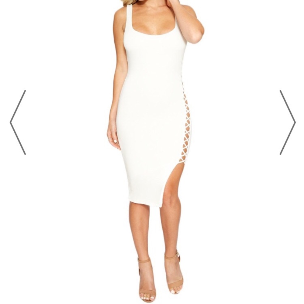 NWT Naked Wardrobe White Dress