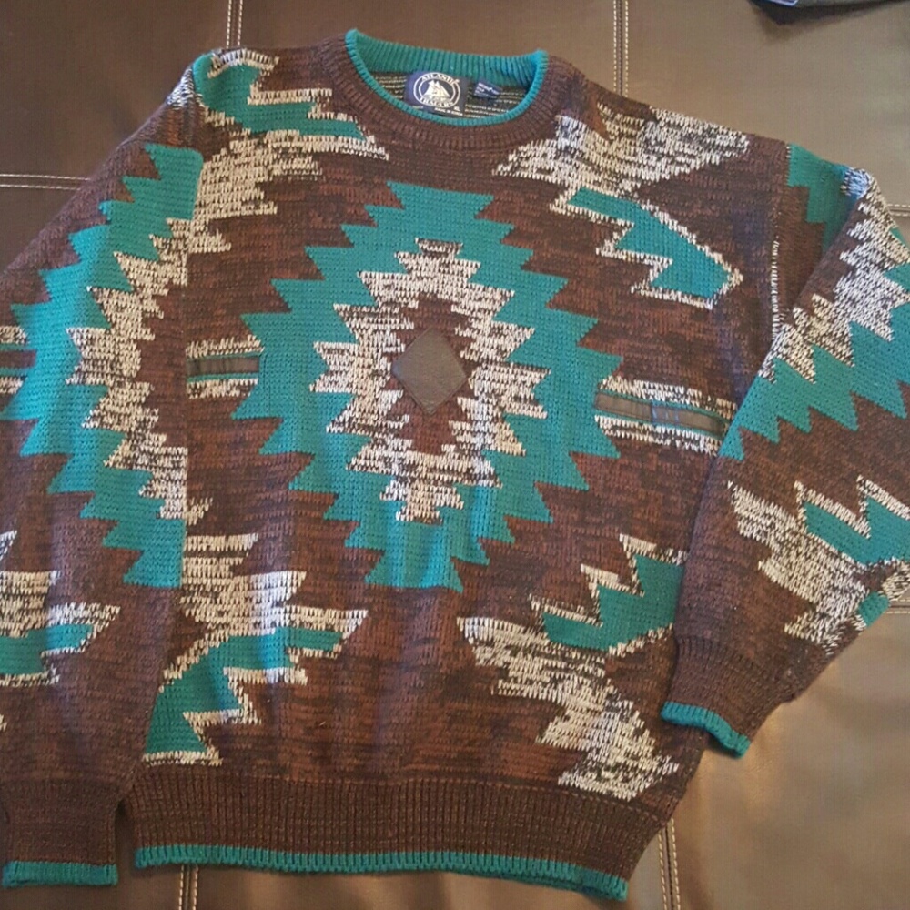 Vintage rare mens sweater 90's 80's great