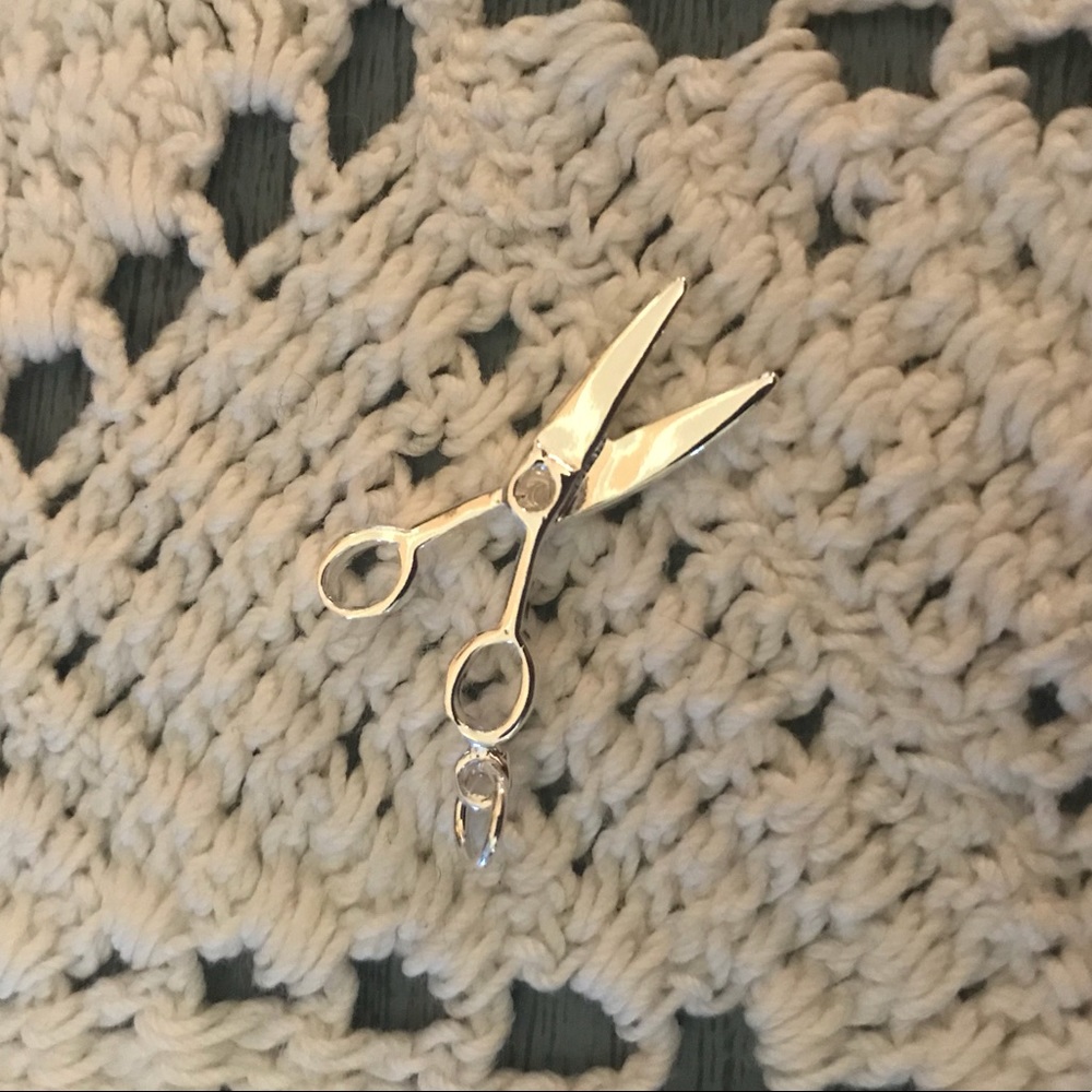 Cosmetologist Barber Silver Shears Scissors Charm