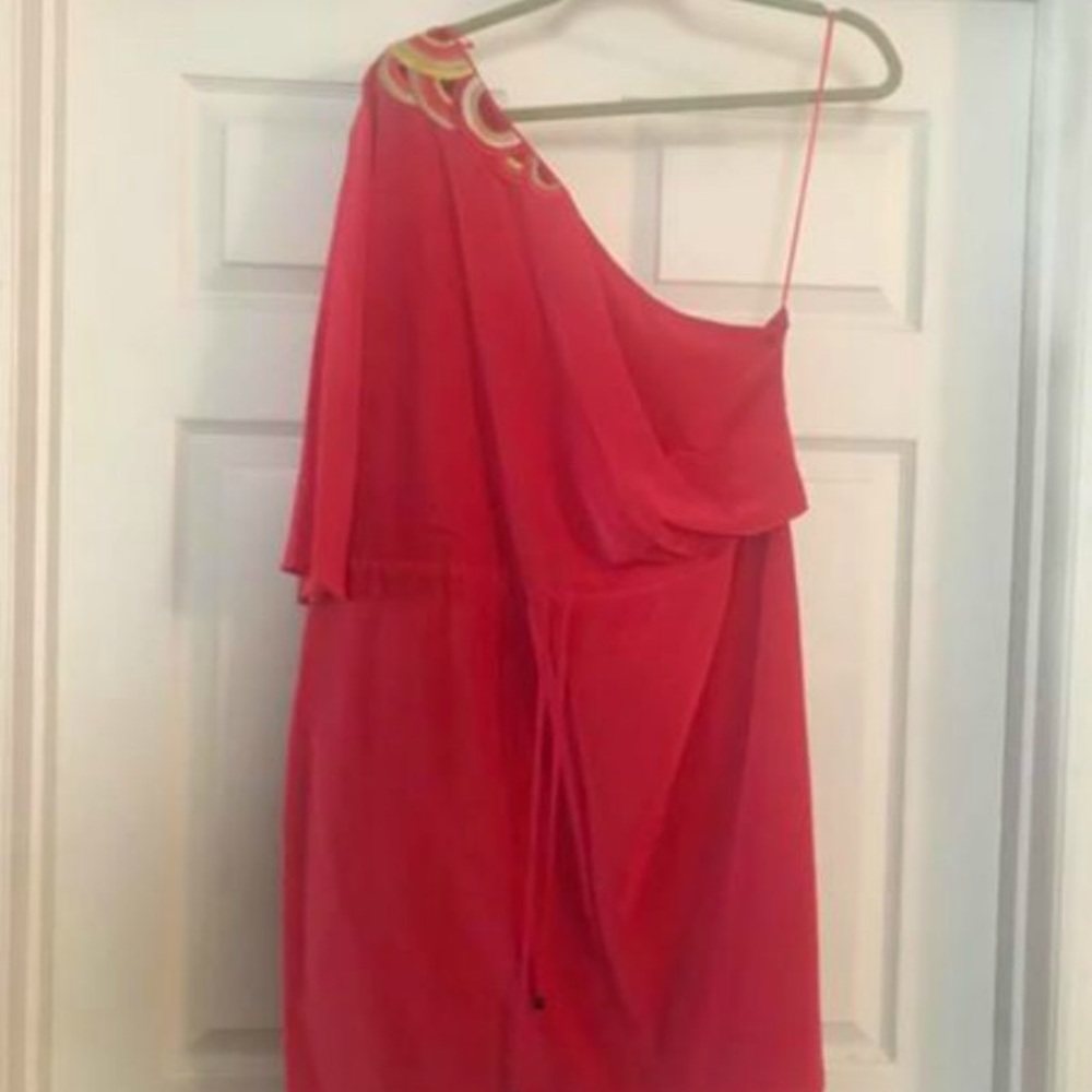 Trina Turk One-Shoulder Dress