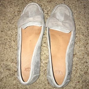 UGG Australia Lilliana Fixed Bow Suede Flats S9