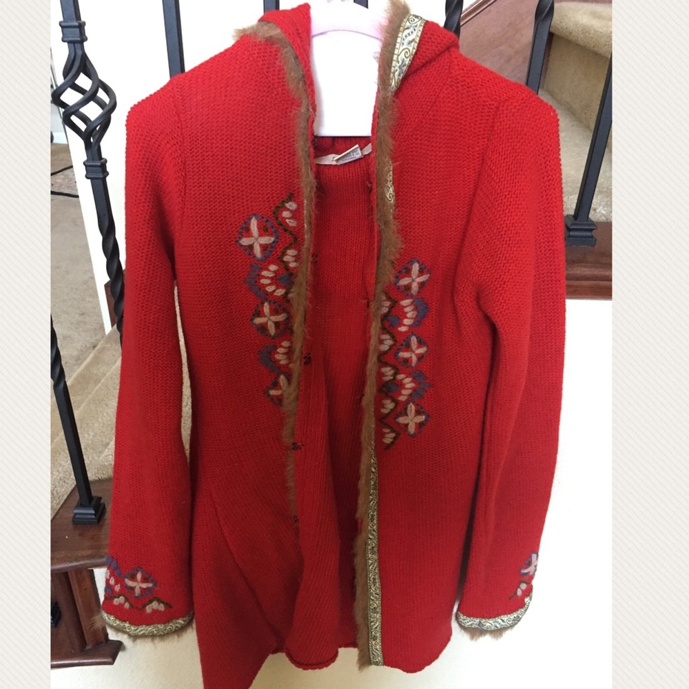 Free People sweater alpine hooded Cardigan NWT