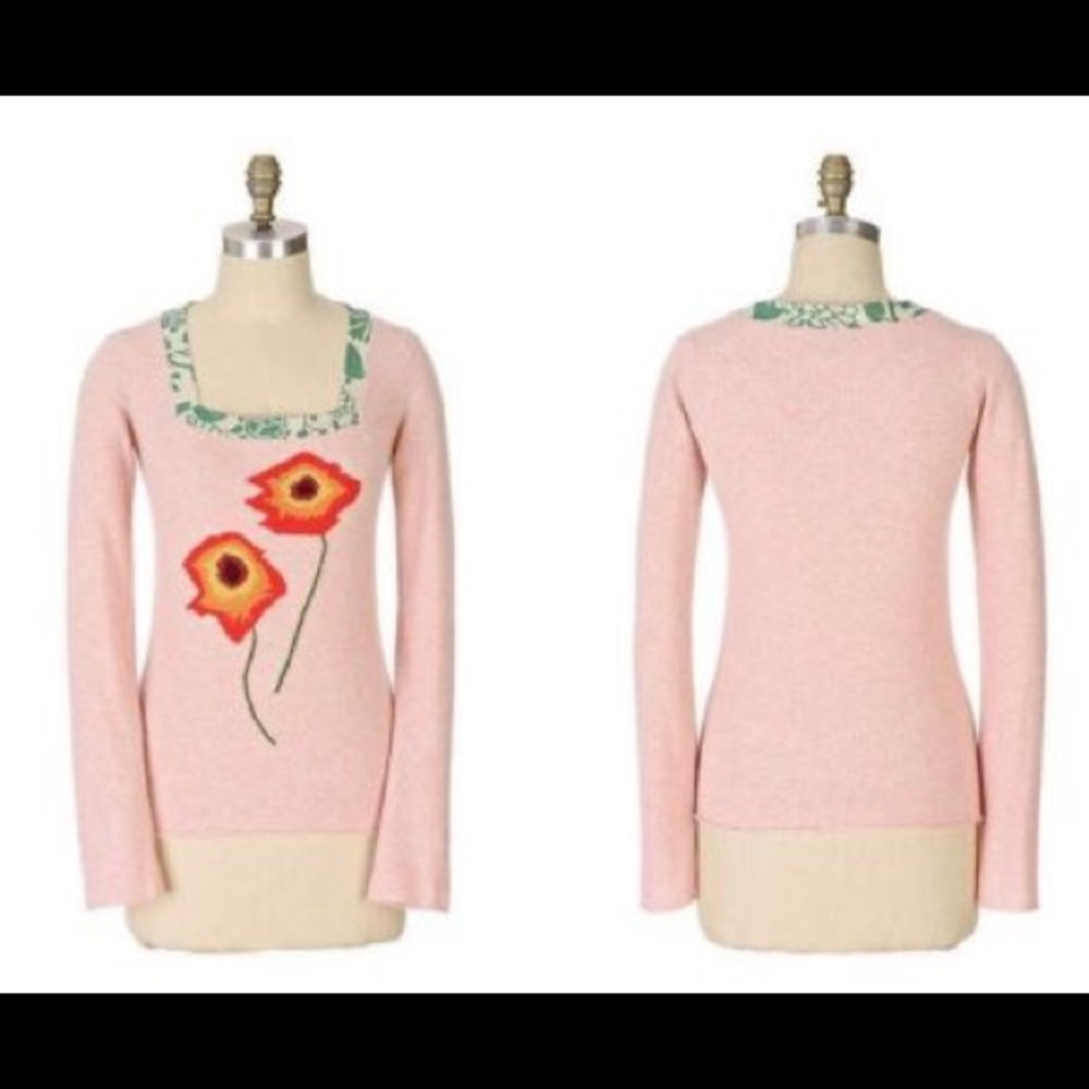 Anthropologie Spring Fever Sweater By Tabitha