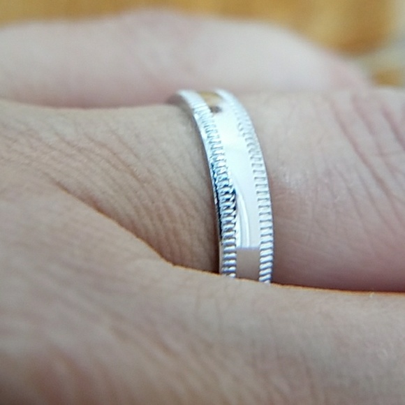 3mm 14k Gold plated Wedding Band - Picture 3 of 7