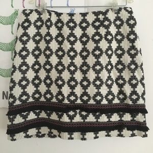 Geometric print skirt