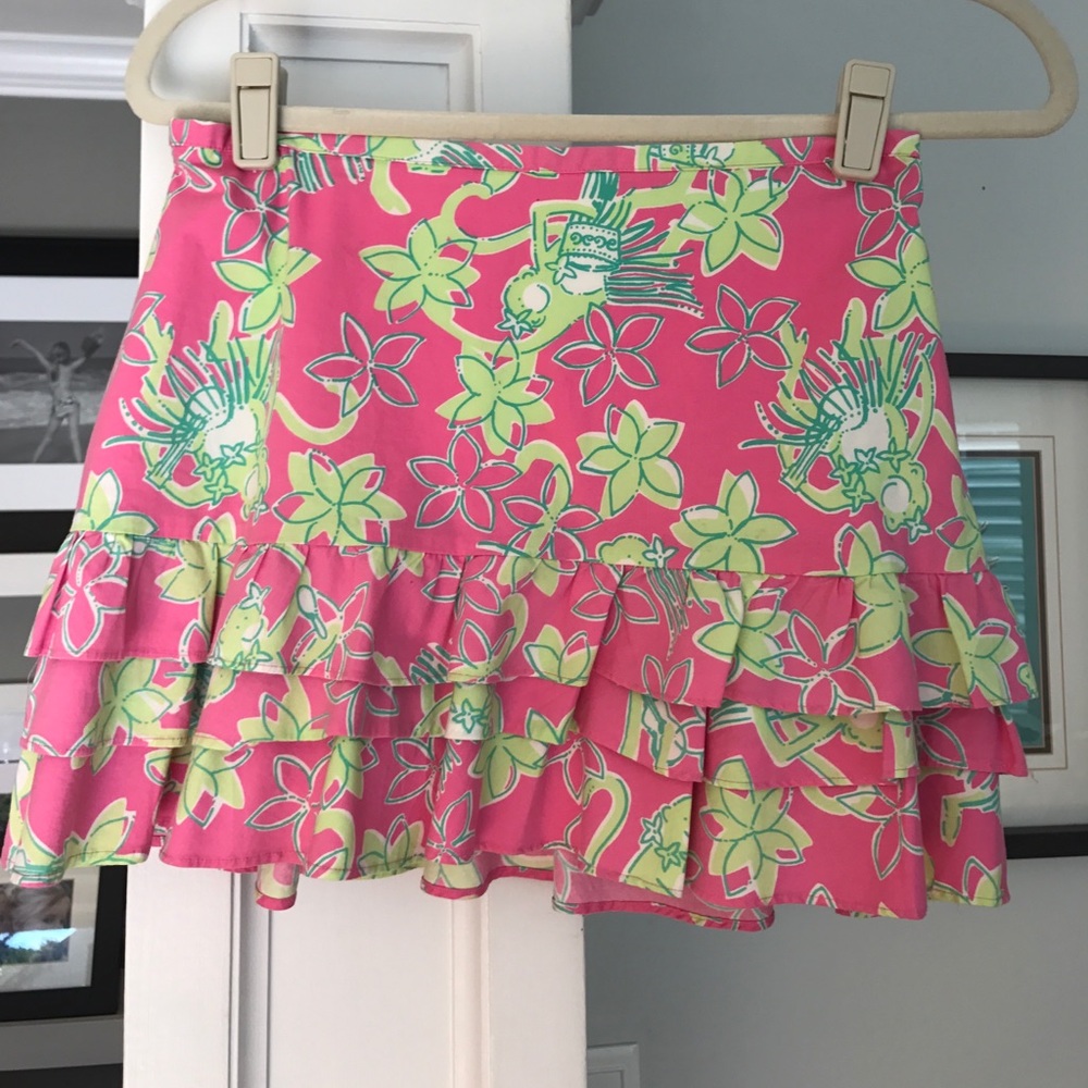 Lily Pulitzer ruffled skirt
