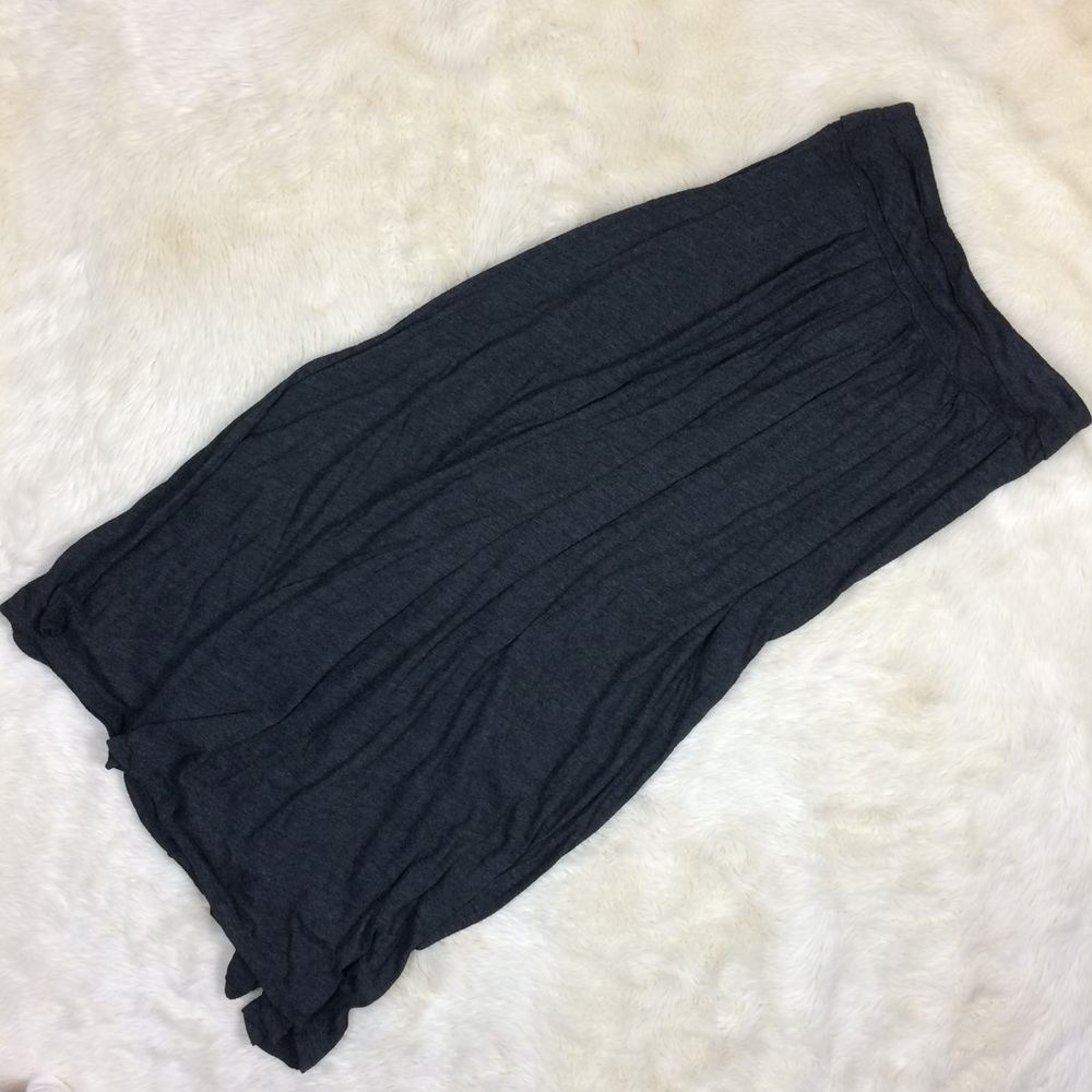 ON Maxi Skirt Grey Long sz S Charcoal Lined