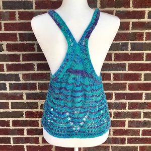 Free People Crochet Tie-Dye Tank Top