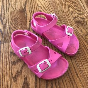 rubber birkenstock pink