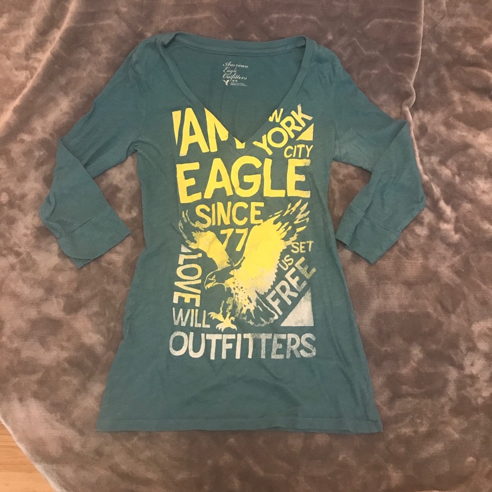 American Eagle 3/4 sleeve t-shirt