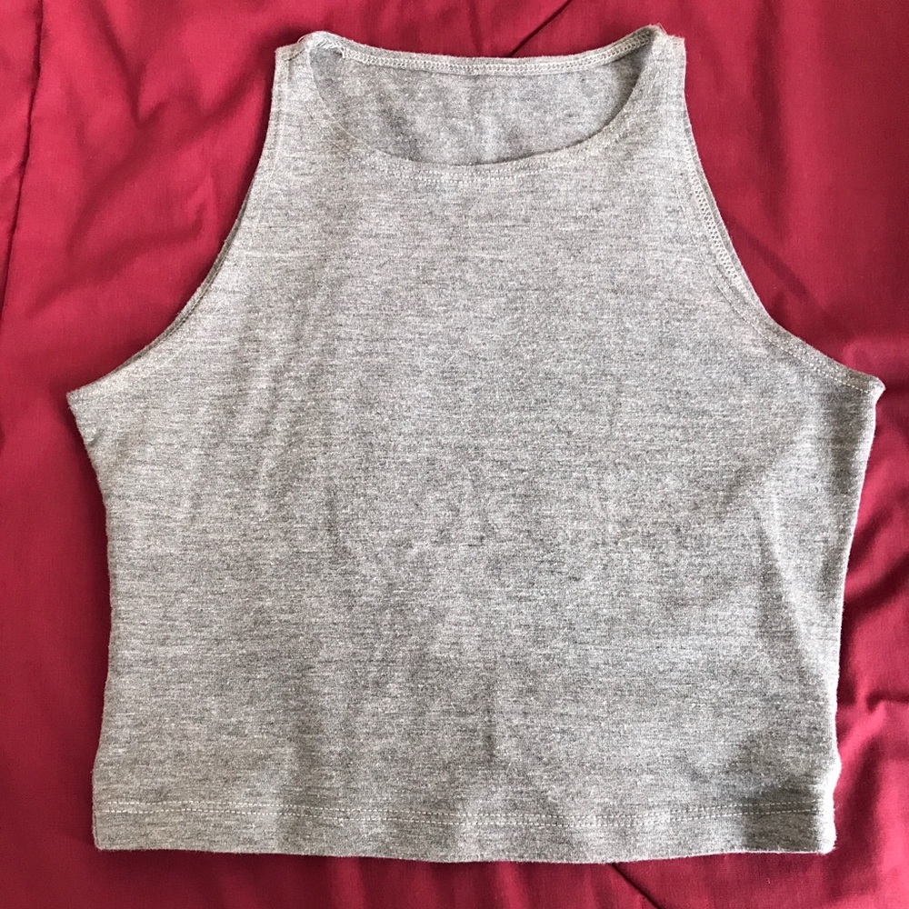 Cotton Spandex Sleeveless Crop Top