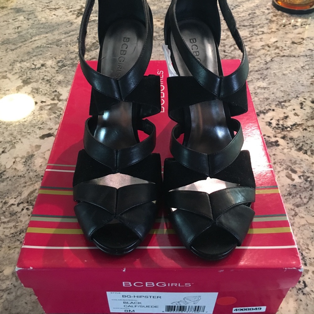 Bcbg hipster black heels