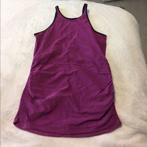 Lululemon high neck, low back workout tank