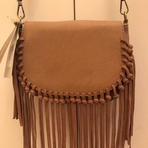 Francesca’s Fringe Crossbody Purse NWT