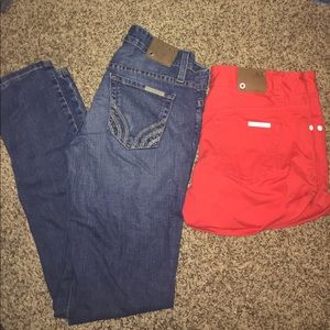 A/X Armani Exchange skinny destroyed Jeans.