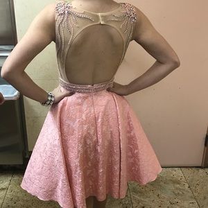 Gorgeous open back with sequence dress