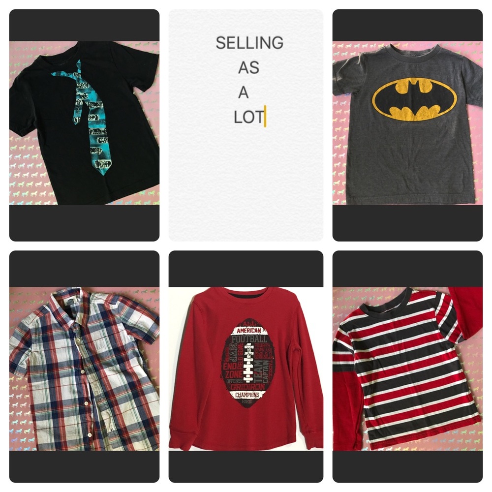 Reseller Lot of Boys Tees/Long Sleeves SIZES 5-6