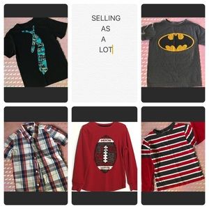 Reseller Lot of Boys Tees/Long Sleeves SIZES 5-6