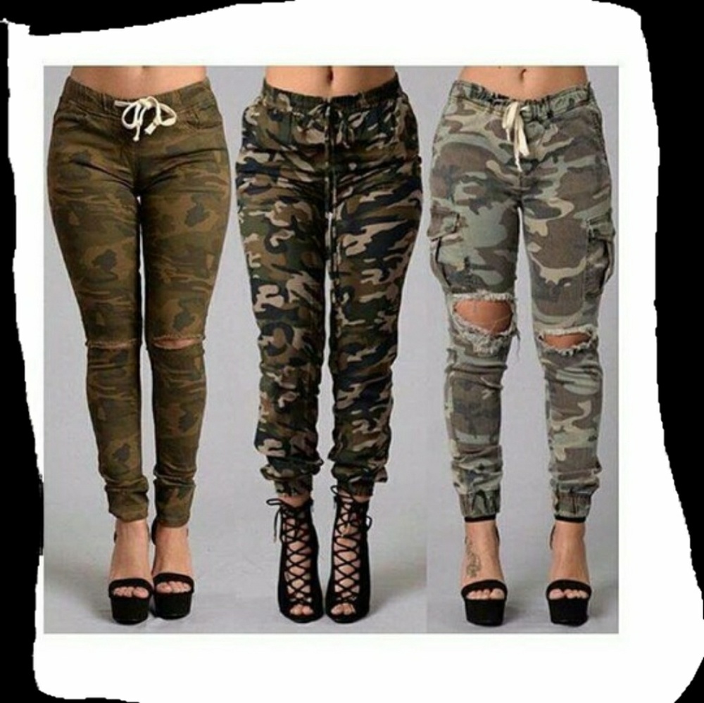 Fashion nova camo cadet pants