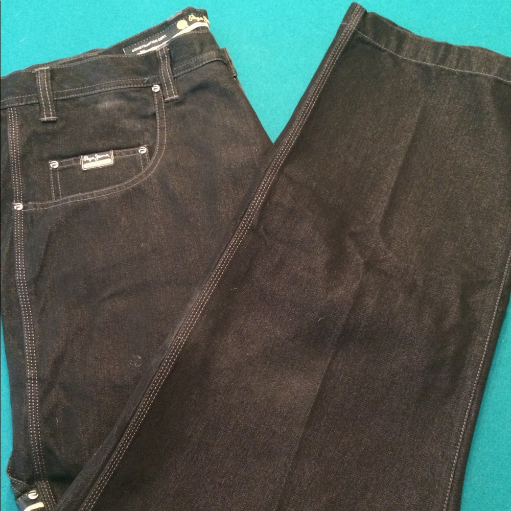 Mens Black PePe London Jeans Size 44