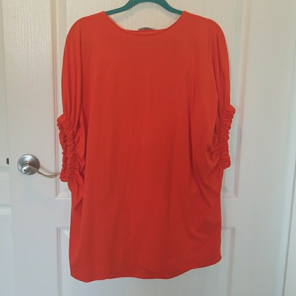 ZARA Orange Red Boxy Long Top