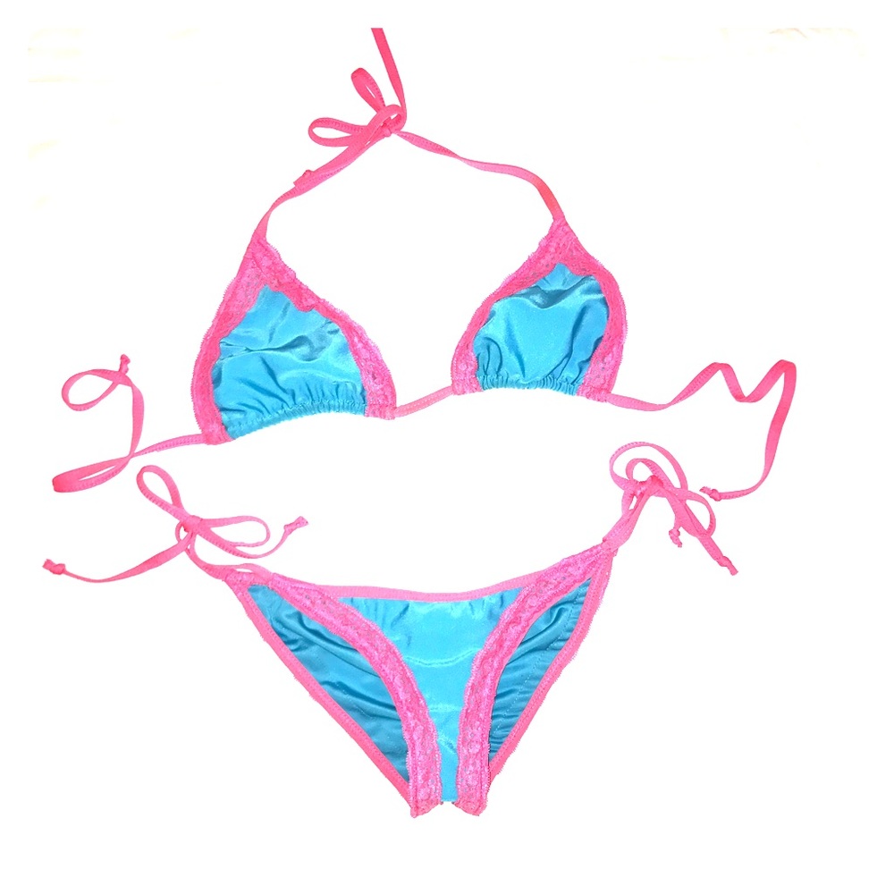 Sexy Blue and Pink Bikini
