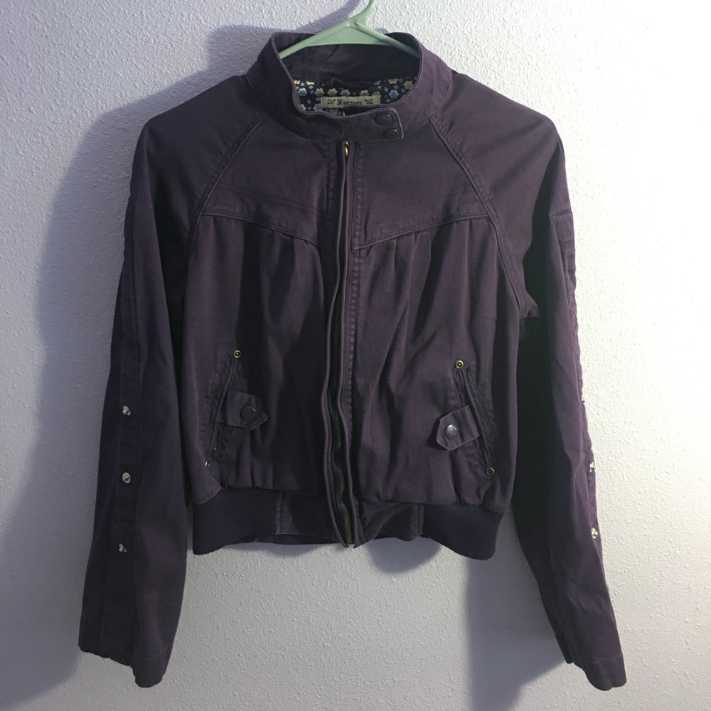 Forever 21 purple jacket