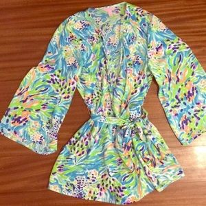 Lilly Pulitzer Sea Soirée Hampton Kimono
