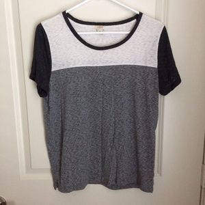J. Crew color block knit short sleeve tee