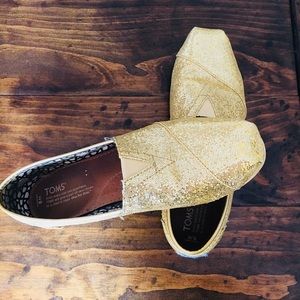 Gold Glitter Toms