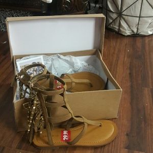 Brand new never worn indigo rd sandles