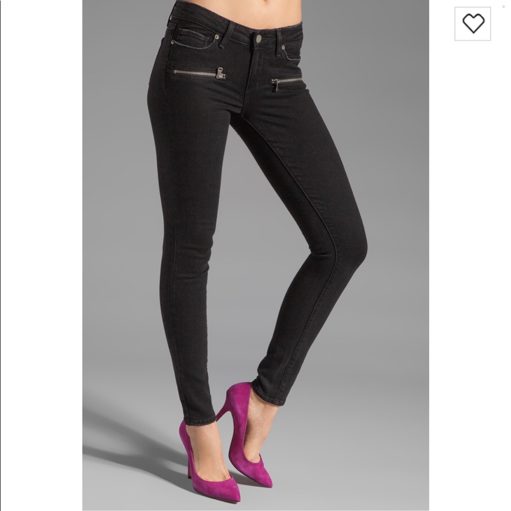 Paige Indio Skinny Jeans in Vintage Black