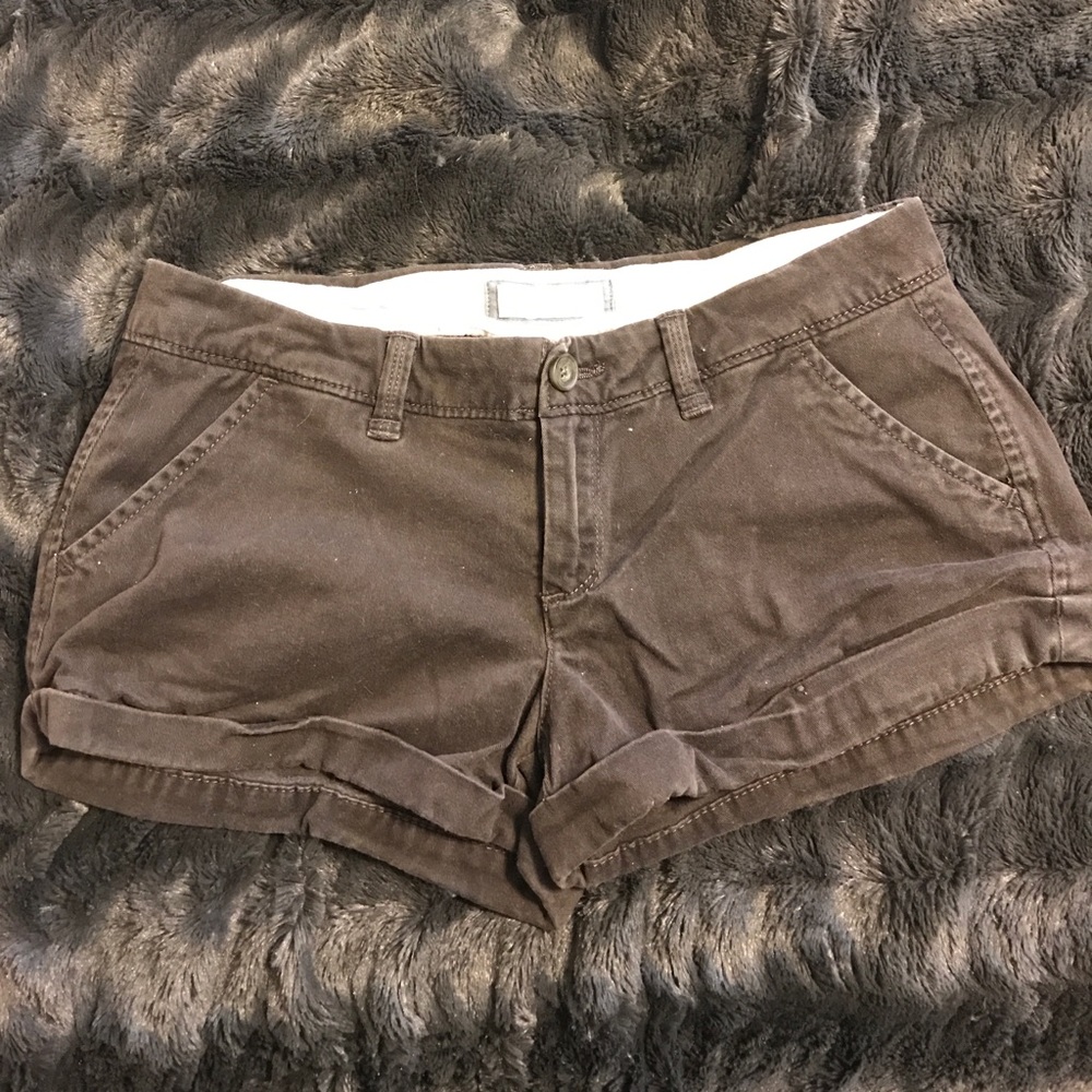 Chocolate brown Abercrombie and Fitch shorts